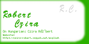 robert czira business card